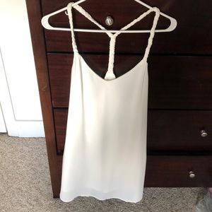 White flowy dress